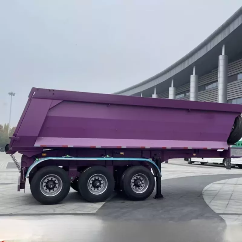 Semi-remorque benne à basculement arrière U-Box